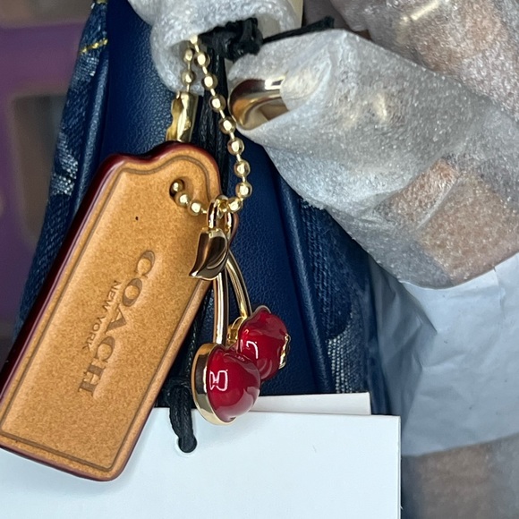 Coach Teri Mini Crossbody Bag In Signature Denim - Picture 11 of 13